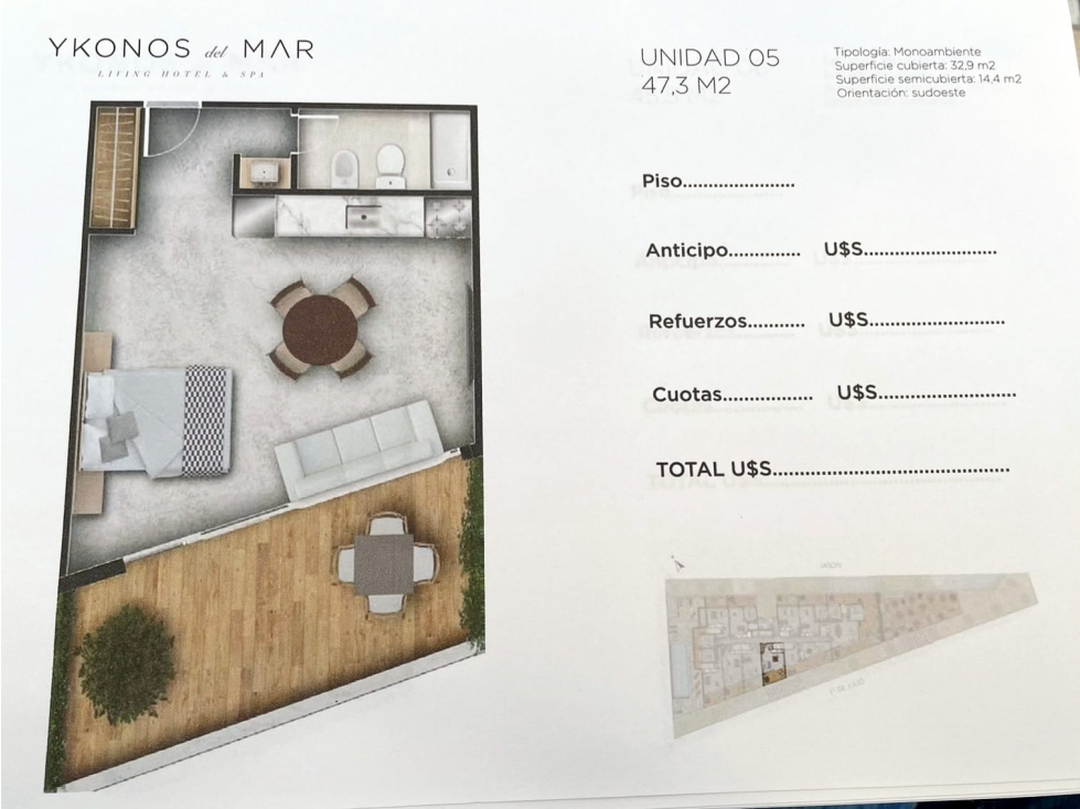 YKONOS DEL MAR UNIDAD 105 PINAMAR CENTRO — foto 2