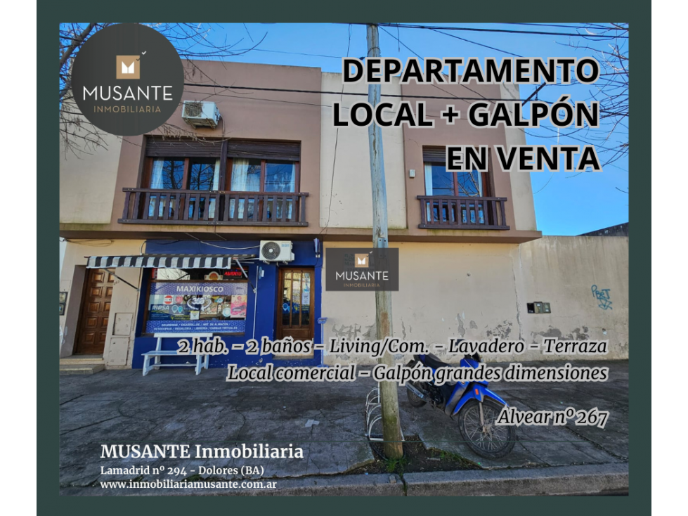 DEPARTAMENTO CON LOCAL Y GALPÓN - 1