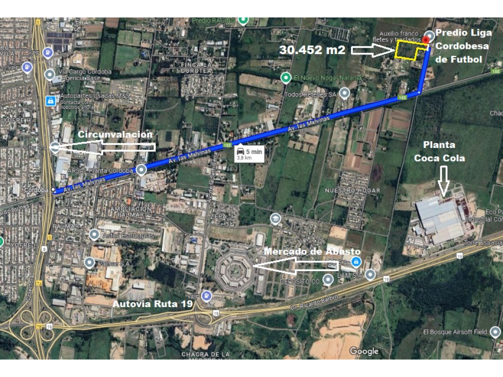 30.452 m2 Zona en Pleno Desarrollo - Diversos Usos. - Córdoba Capital — foto 5