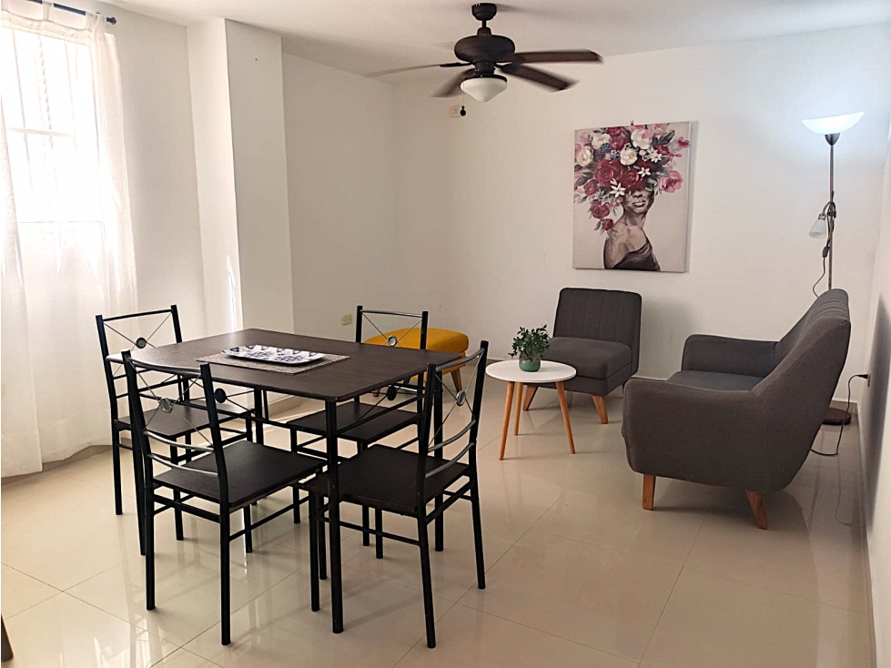 APARTAMENTO EN ARRIENDO Y VENTA AMOBLADO VILLA SANTOS