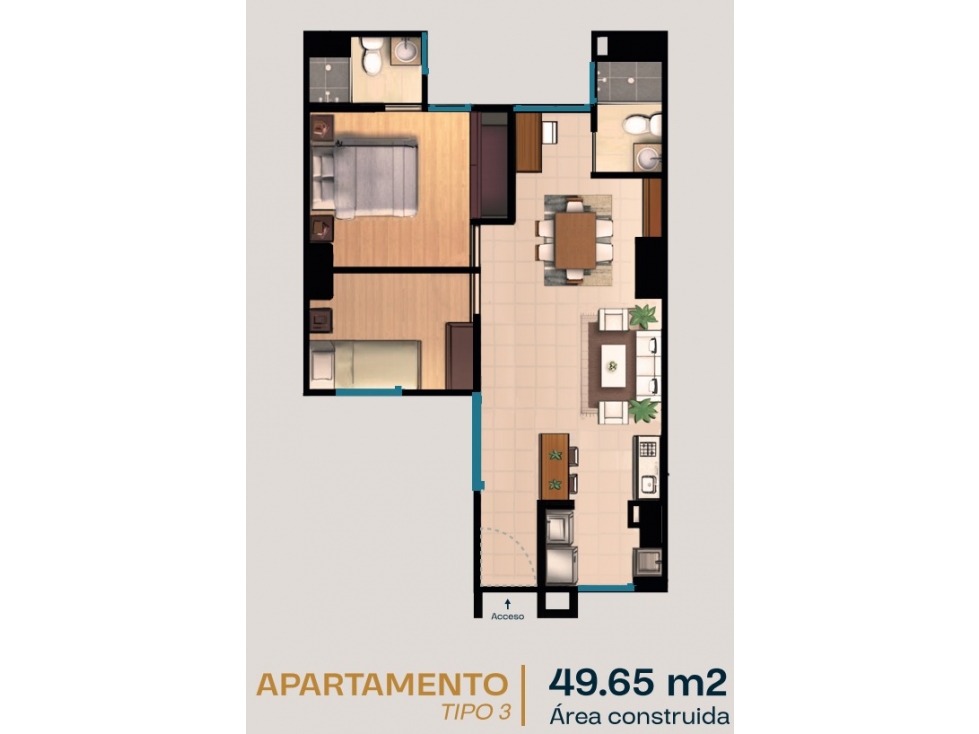 Apartamento en Venta en Sabaneta, sector Calle Larga
