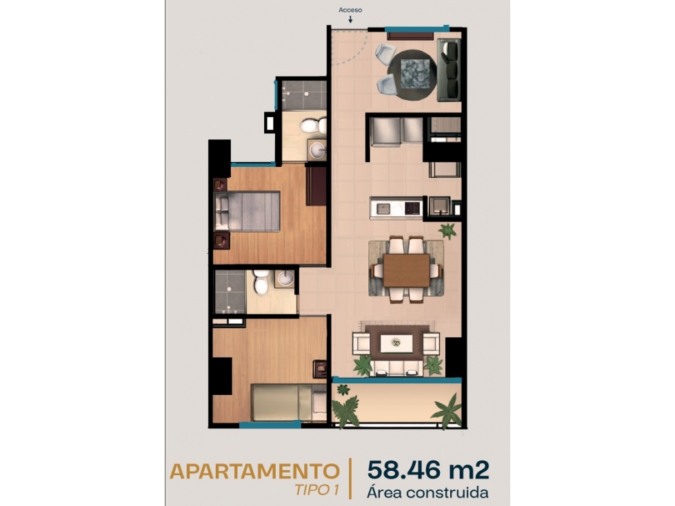 Apartamento en Venta en Sabaneta, sector Calle Larga