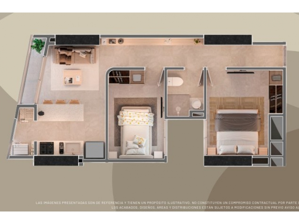 Apartamento sobre planos en venta en Sabaneta, sector Las Vegas