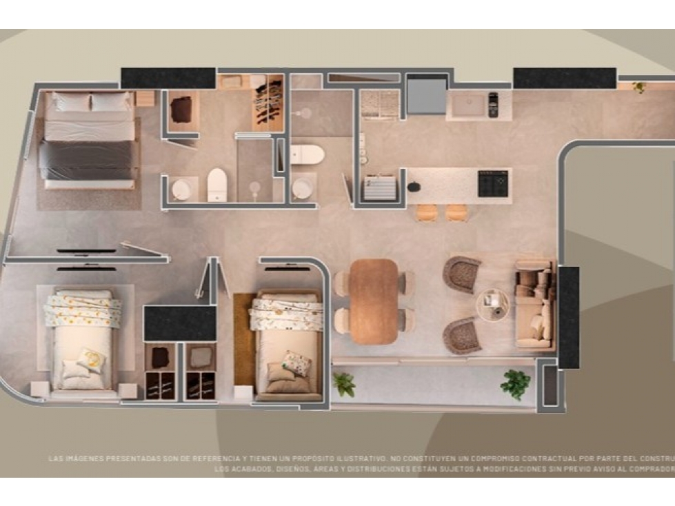 Apartamento sobre planos en venta en Sabaneta, sector Las Vegas