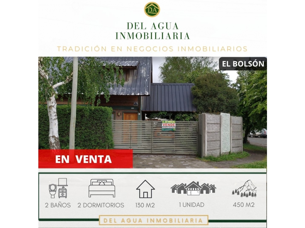 EN VENTA CASA EN EL BOLSÓN CA-283