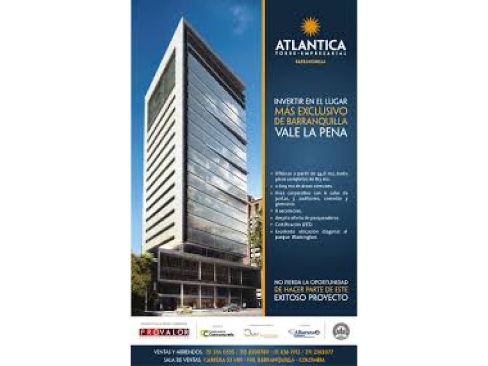 Torre Atlántica: Oficina de 53m2 en Alto Prado