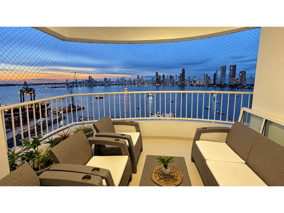 EN VENTA APARTAMENTO RESIDENCIAL MANGA, VISTA BAHIA, TORRE GAVIOTA.