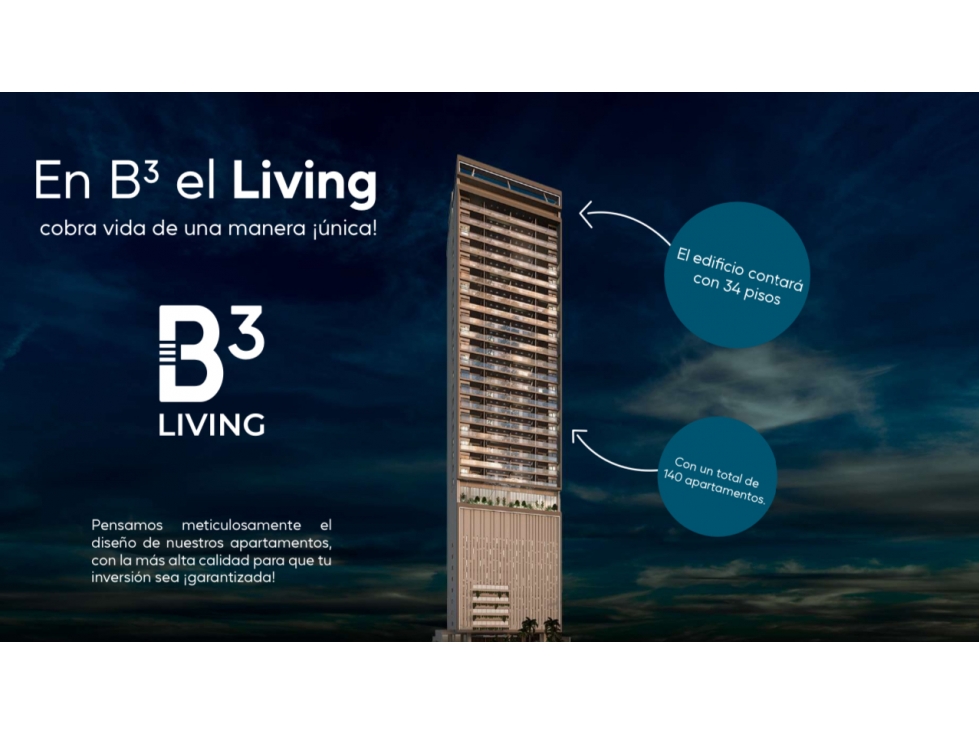 EN VENTA PROYECTO B3 LIVING - BOCAGRANDE - 1