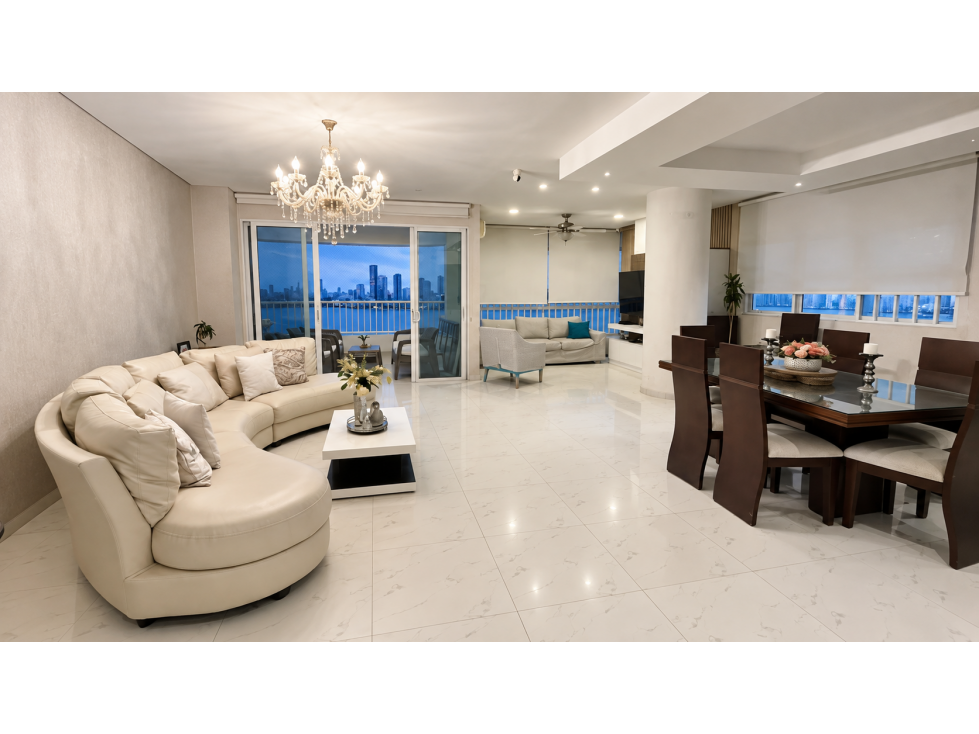 EN VENTA APARTAMENTO RESIDENCIAL MANGA, VISTA BAHIA, TORRE GAVIOTA. — foto 2