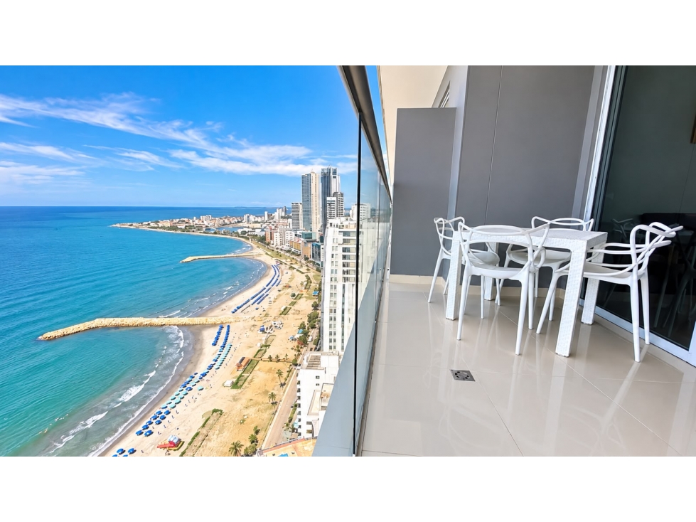 VENTA DE APARTAMENTO TURISTICO EN BOCAGRANDE EDIFICIO MORROS CITY