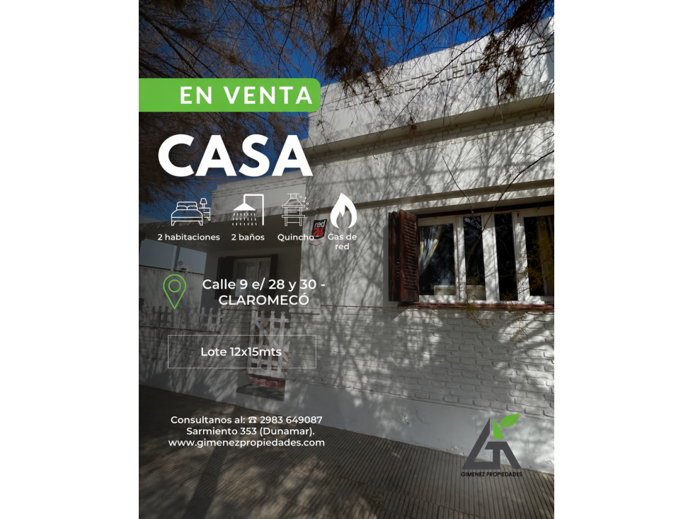 CASA CÉNTRICA con GAS de red | Calle 9 e/ 28 y 30