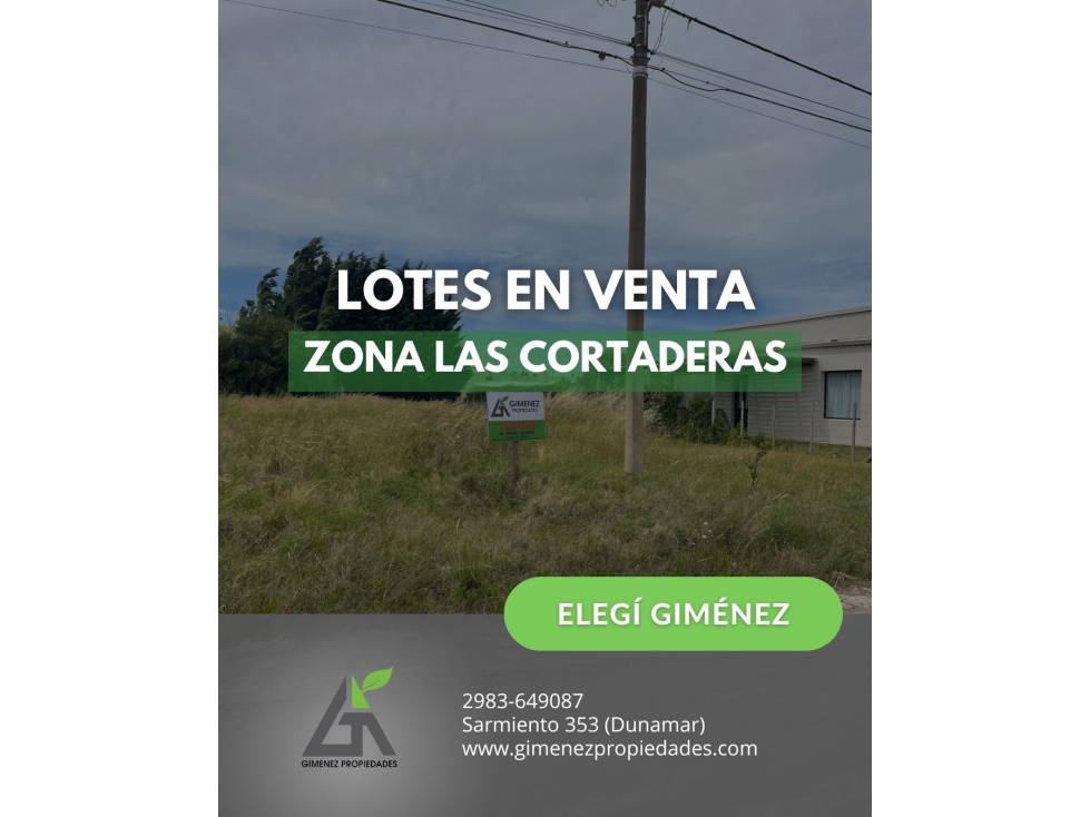 LOTES en ZONA LAS CORTADERAS l15x30l - 1