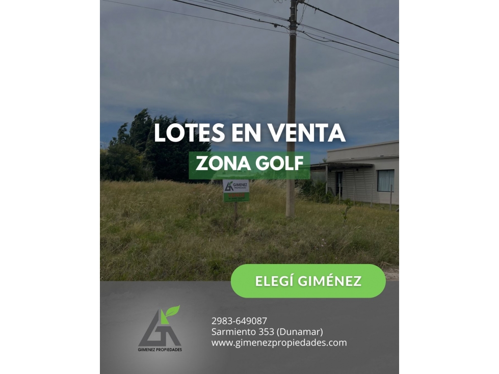 Lotes en Zona Golf Claromecó l 600m2 y 800m2 - 1