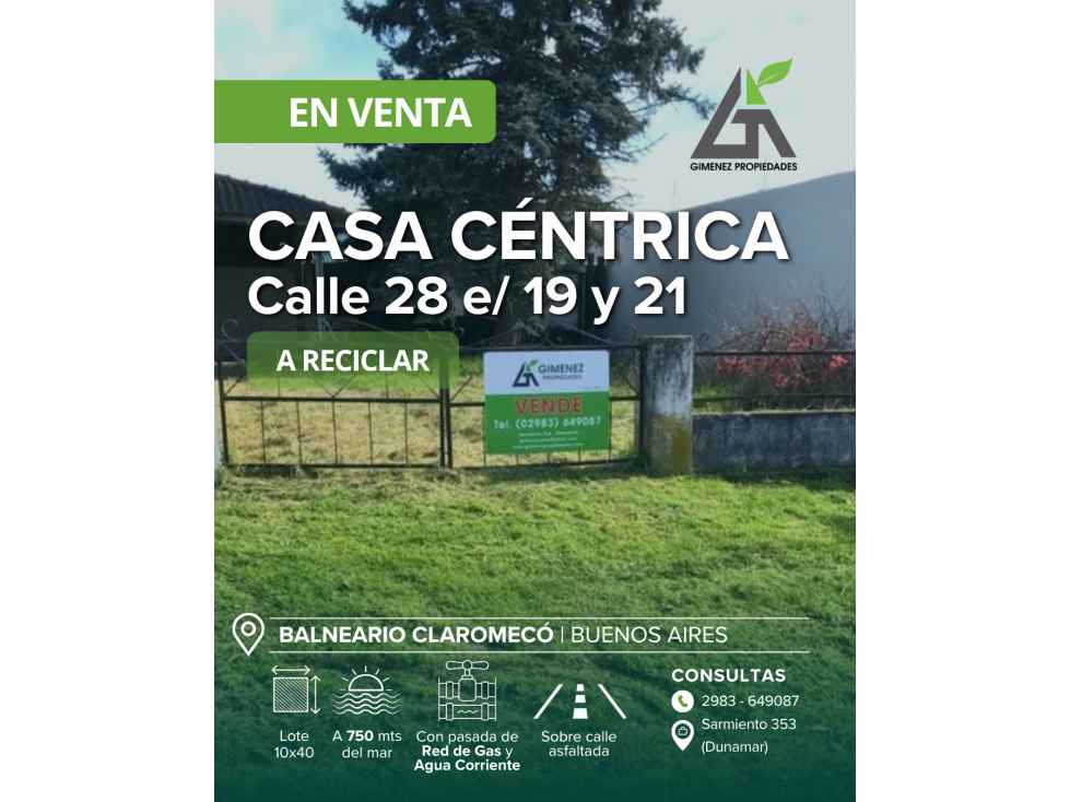 CASA CÉNTRICA | Calle 28 e/ 19 y 21 | A reciclar