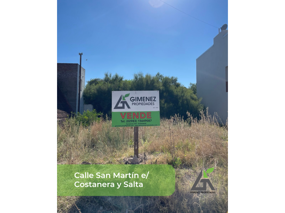 LOTE DUNAMAR VISTA AL MAR Calle San Martín, e/ Costanera y Salta - 2
