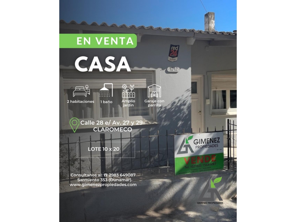 Casa calle 28 entre Av. 27 y 29 - 1