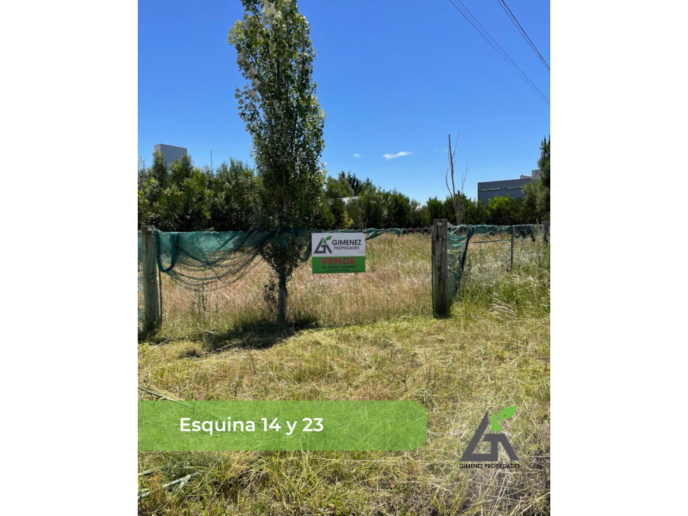 LOTE Esquina MEDANO VERDE Calles 14 y 23 l16 x 30 mts l - 2
