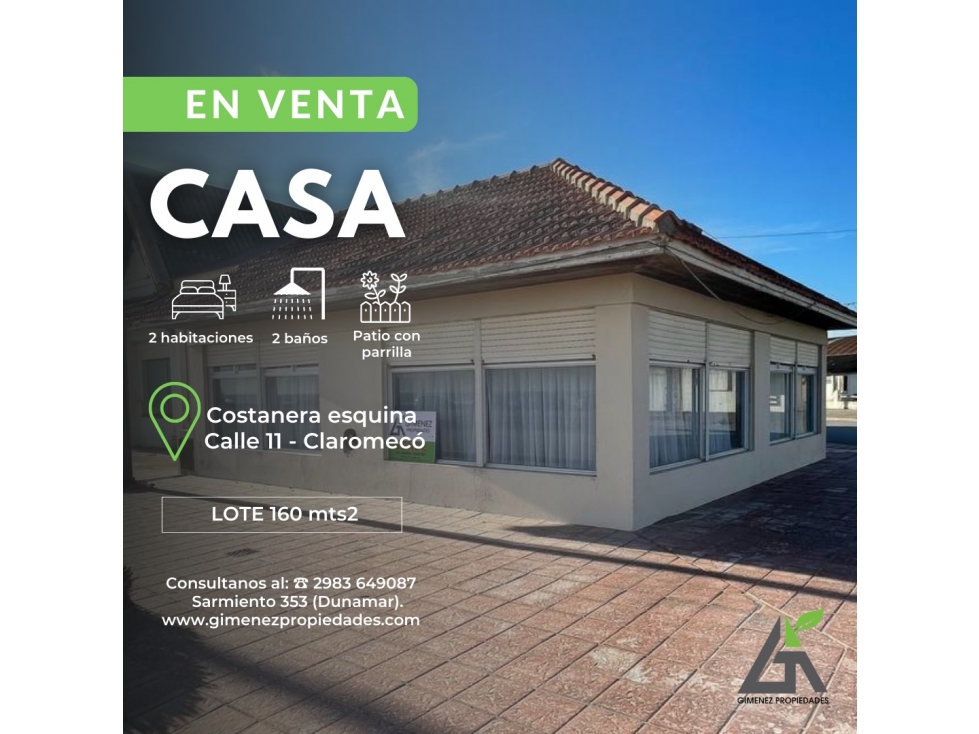 CASA CÉNTRICA FRENTE AL MAR (9 Chalet) COSTANERA esquina 11 - 2