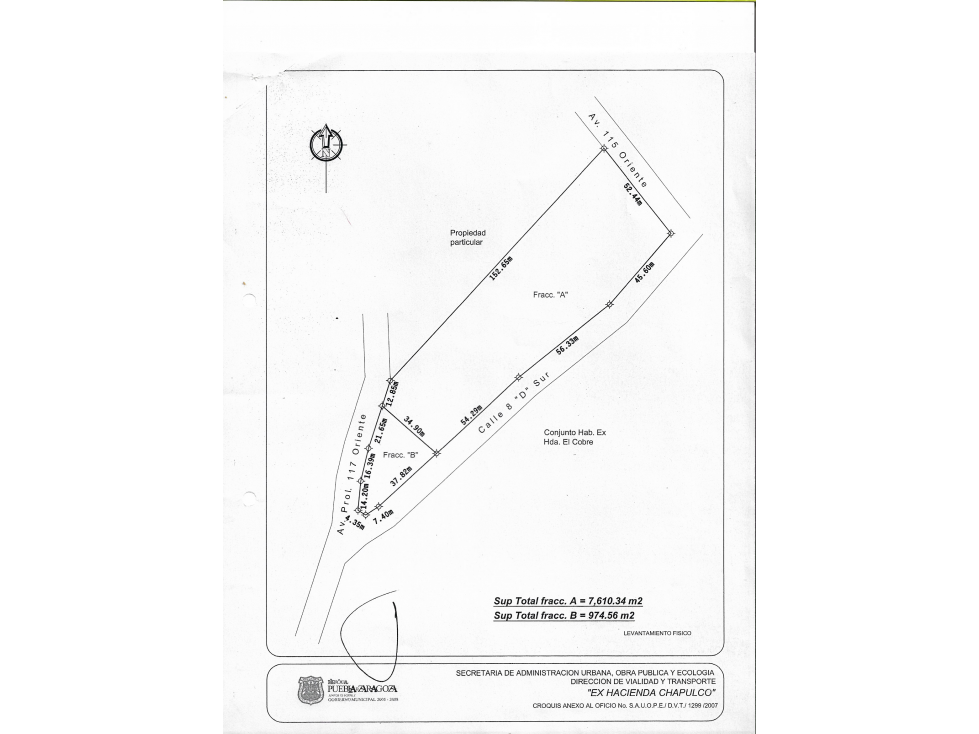 TERRENO EN VENTE PARA DESARROLLAR 7,316 M2 $ 1,700.00 M2 - 1