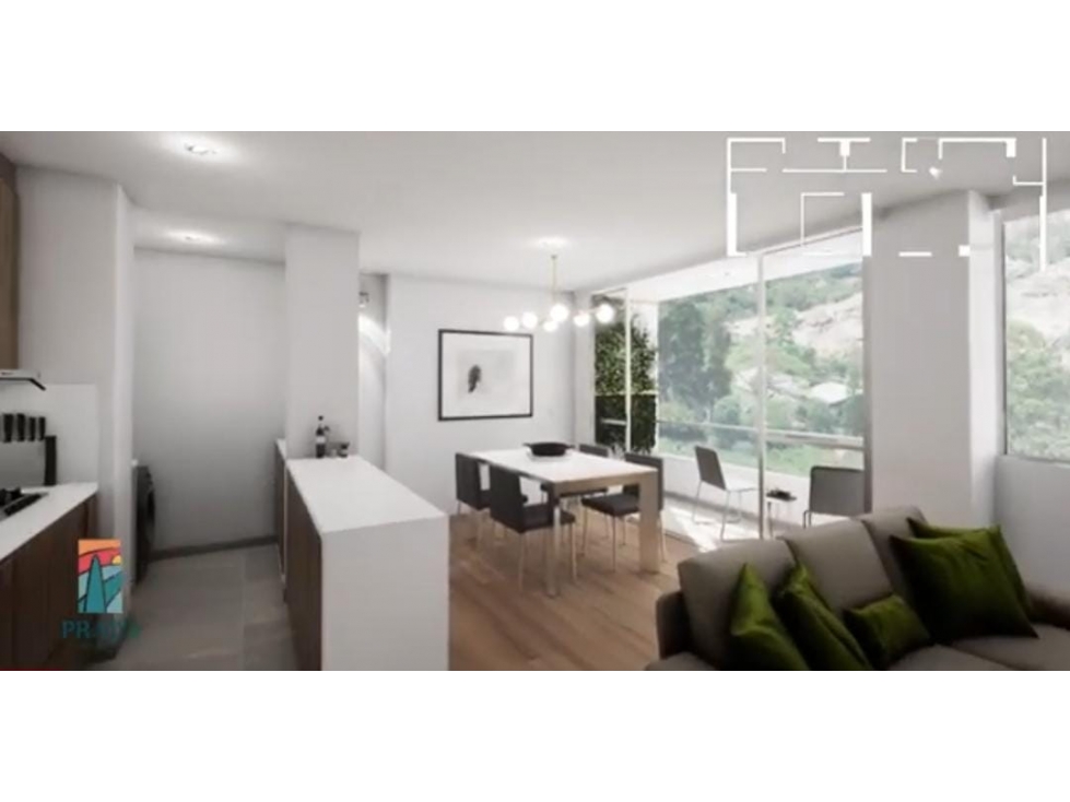 Apartamento en venta cesión de derecho en loma de San José Sabaneta