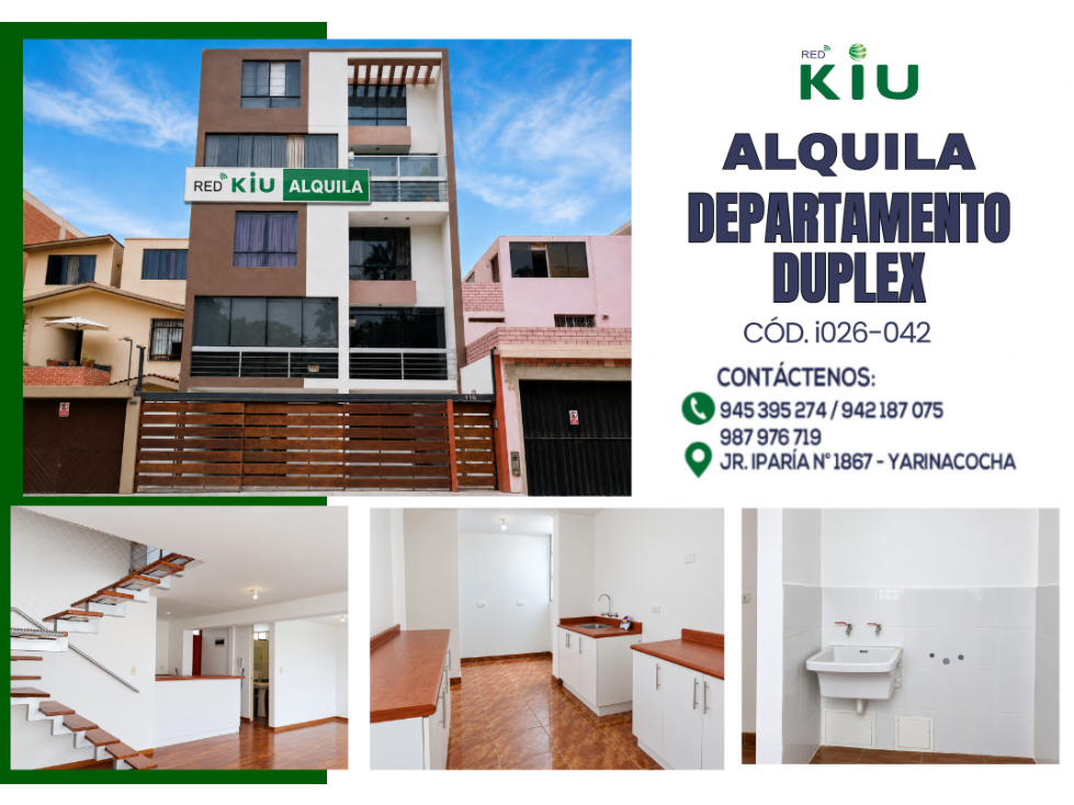 i026042 - ALQUILER DEPARTAMENTO DUPLEX - SAN MIGUEL
