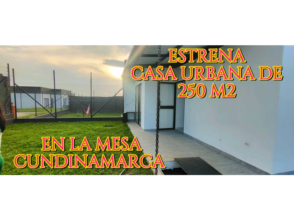 ESTRENA CASA urbana de 250 M2 en 490 mill en #lamesacundinamarca