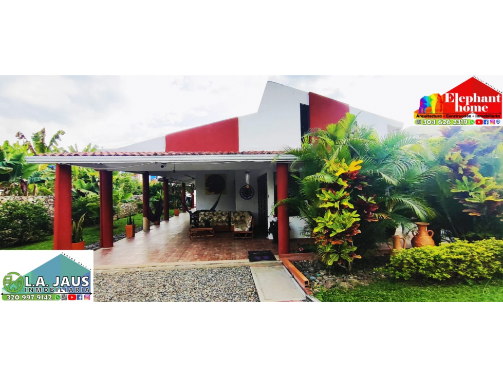 CASA CAMPESTRE URBANA DE 748 M2 EN 799 MILL EN LA MESA CUND
