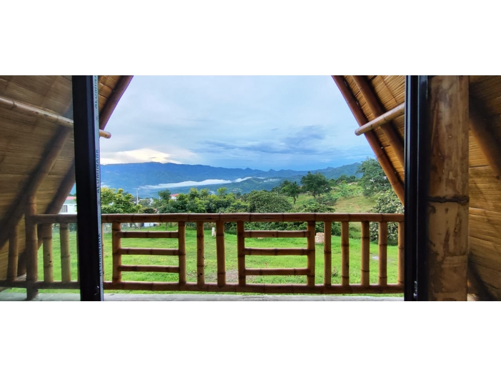 cabañas en guadua en la mesa cund. lote de 3200 m2 120 m2 glamping