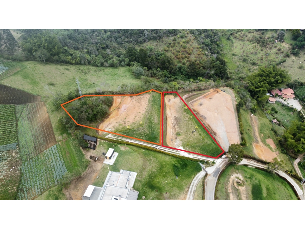 Venta de lotes sobre la vía hacia Guatapé en Marinilla, Antioquia