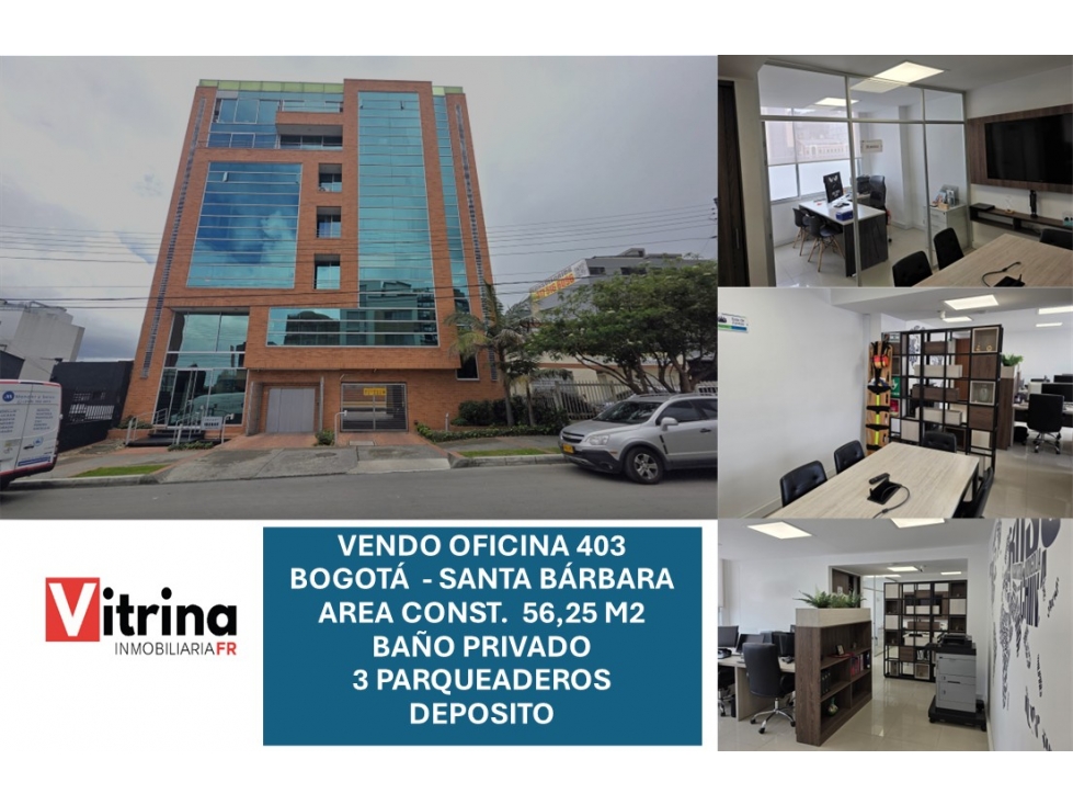 Oficina en venta en Bogotá Norte Estratégica y lista para operar