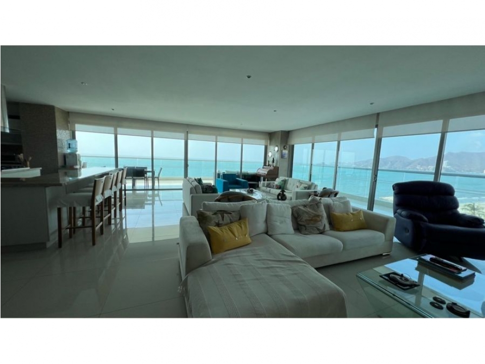 Venta apartamento primera línea en playa salguero Santa Marta-M