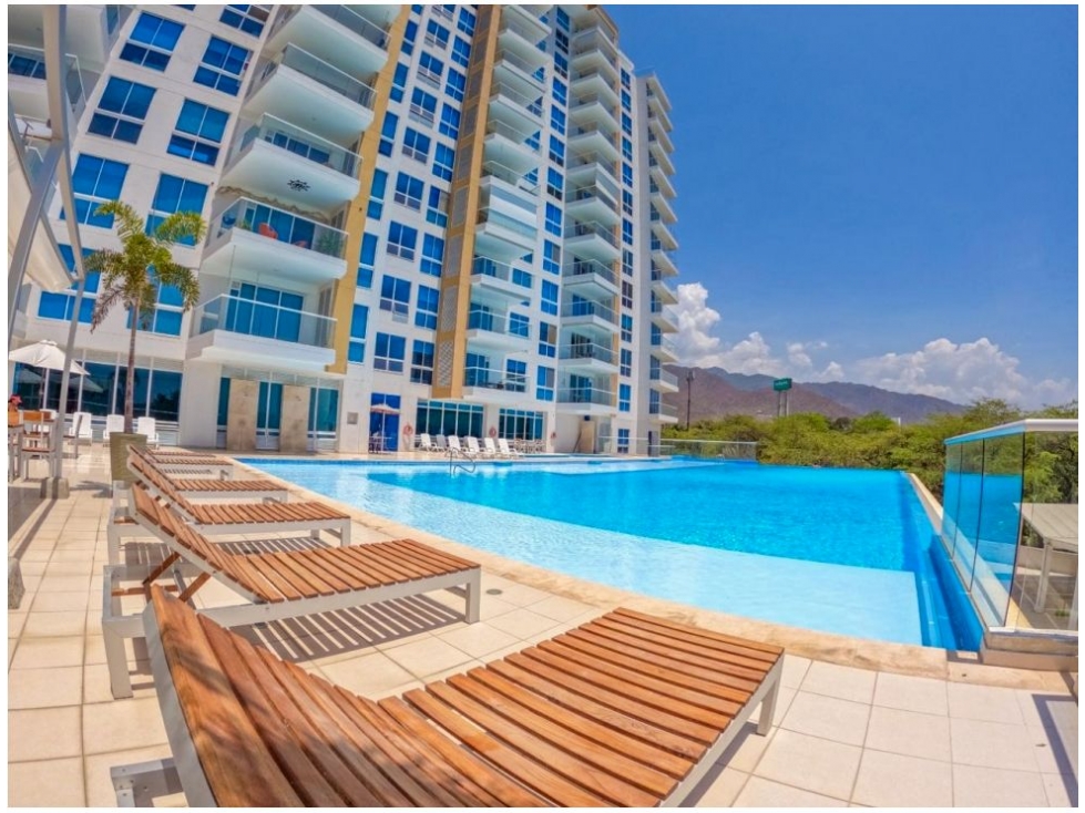 VENTA APARTAMENTO CERCA AL MAR TURISTICO SANTA MARTA - OCEAN CLUB