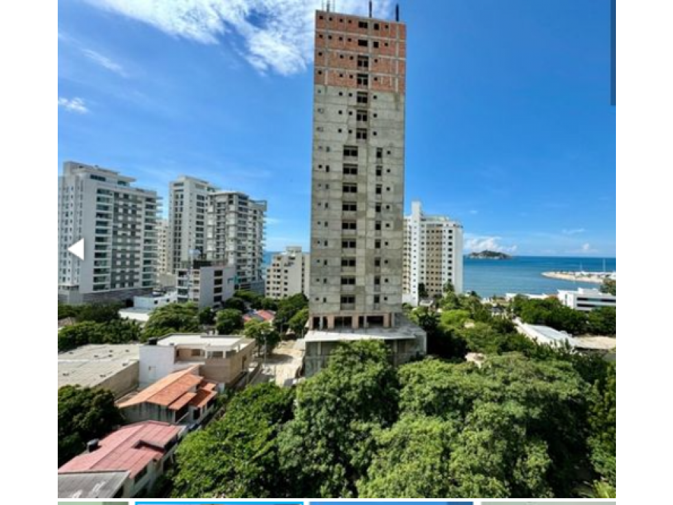 Apartamento con vista mar cerca a la marina