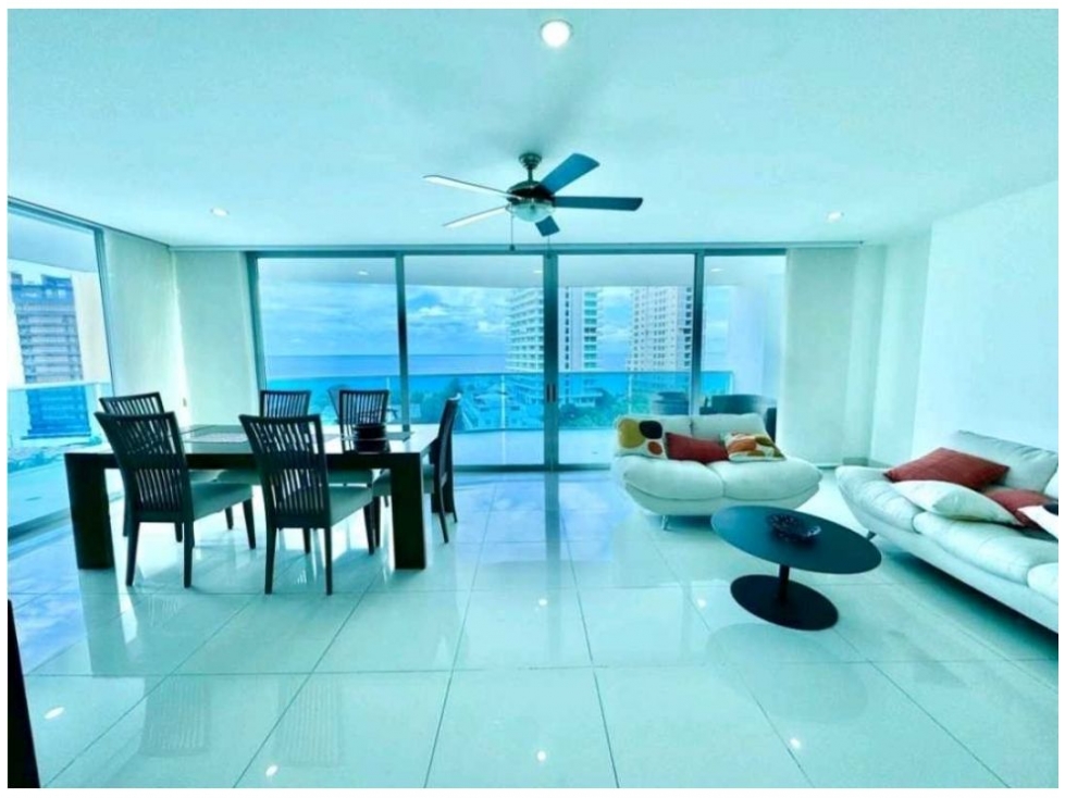 Apartamento en piso 8, 162m2, vista al mar, bello horizonte L-1