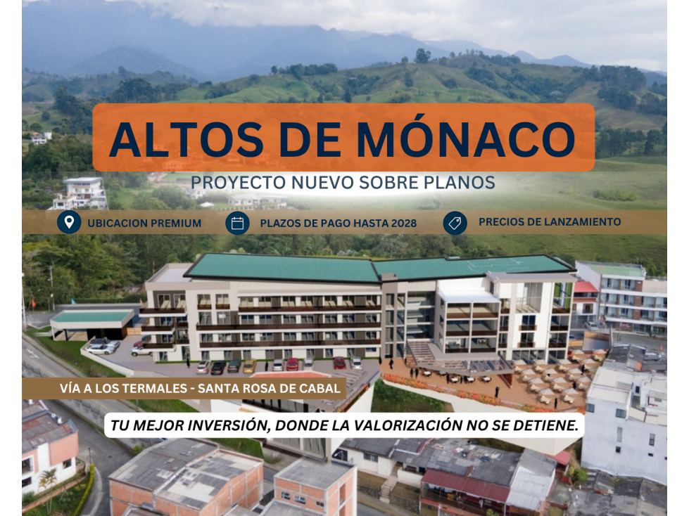 en Santa Rosa de Cabal desde $340 millones Altos de Mónaco