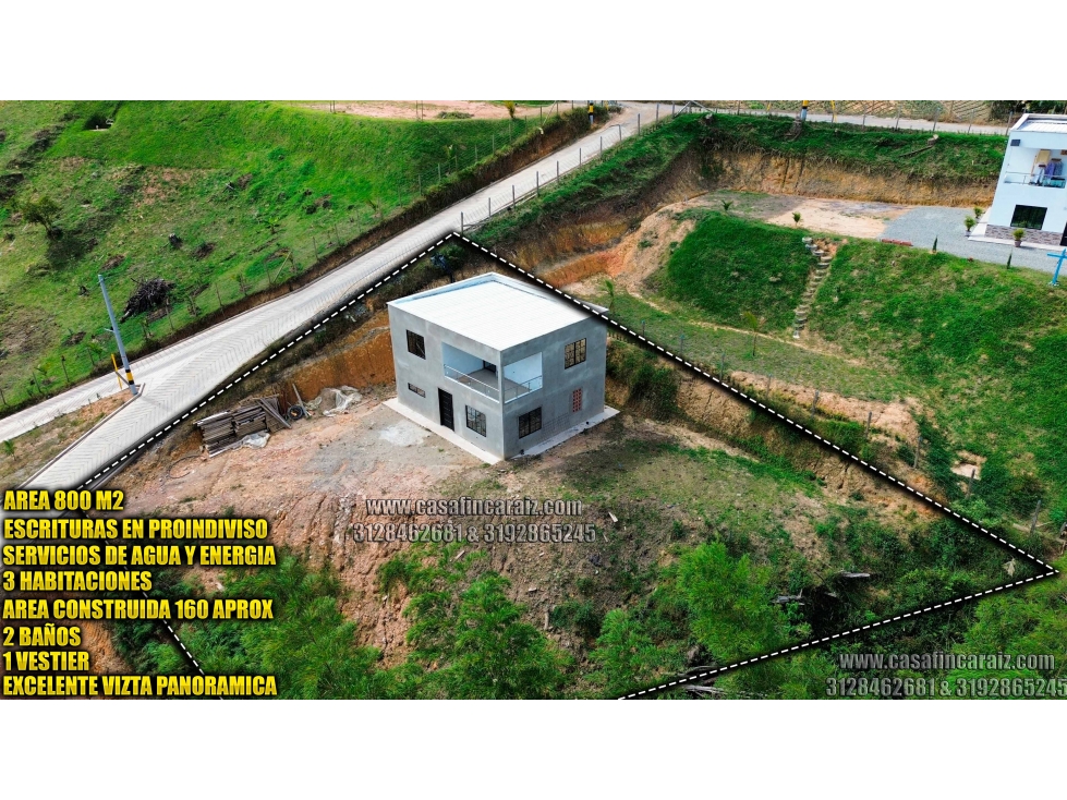Finca en marinilla en obra gris a 3 min de la autopista $260 millones