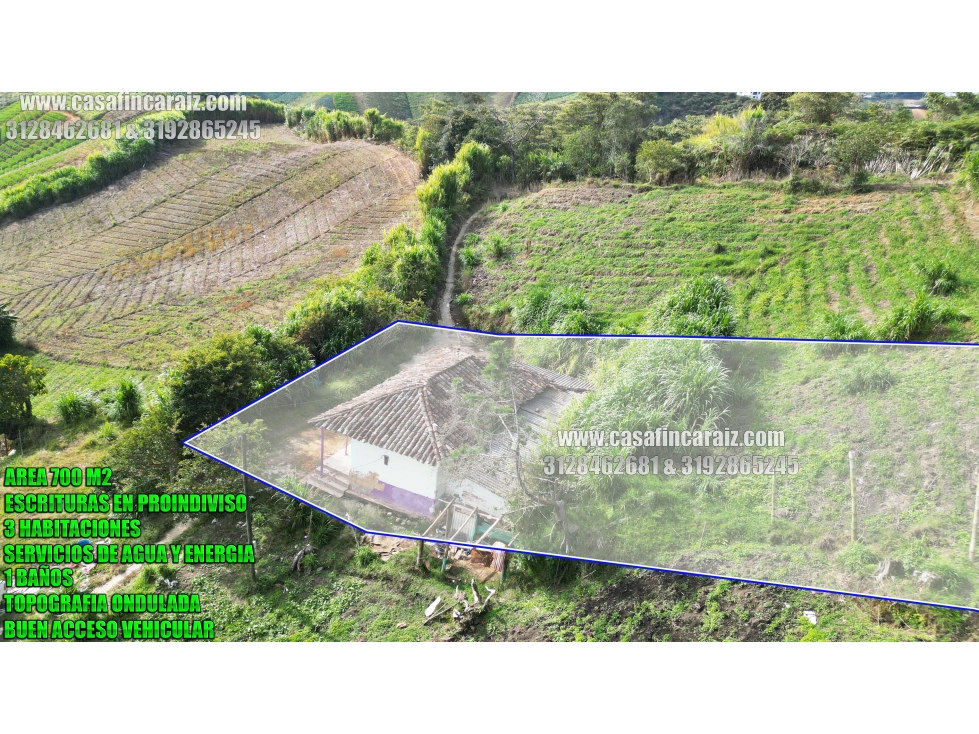 Finca en el santuario ant con casa de tapia habitable vereda cuchillas — foto 2