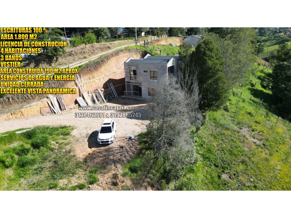 Finca en marinilla vereda cascajo Escritura al 100% - Licencia.. - 2