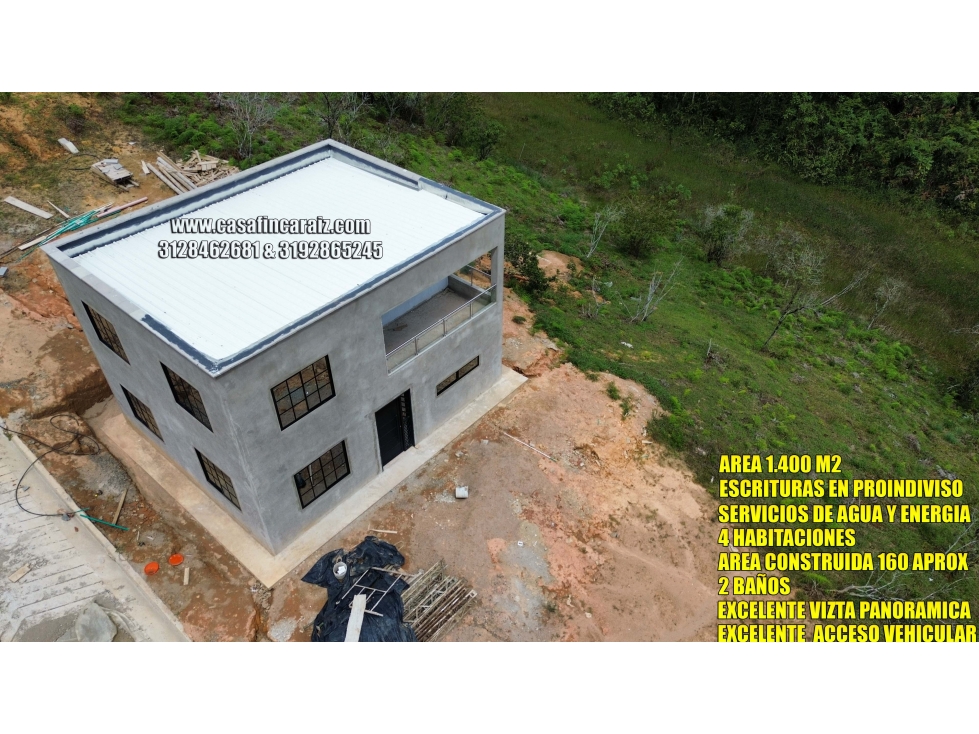 Finca en Marinilla en obra gris cerca a la autopista 275$ millones
