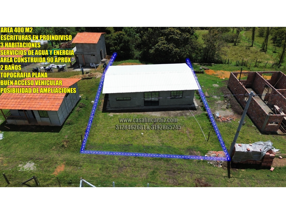 Finca campestre en marinilla vía al Peñol en obra gris 163 millones — foto 2