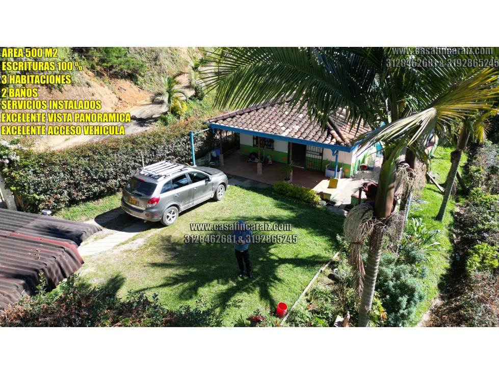 cabaña campestre en Rionegro vereda rio abajo con escrituras al 100 %