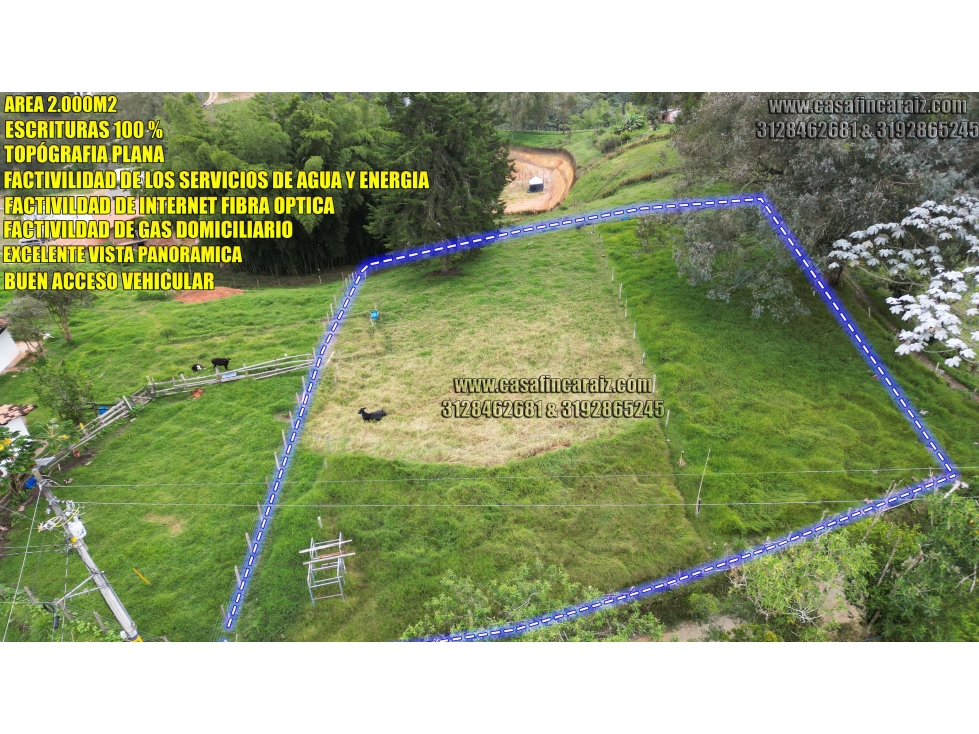 Lote en marinilla Plano 2.000 m² en Vereda Cascajo Abajo — foto 4
