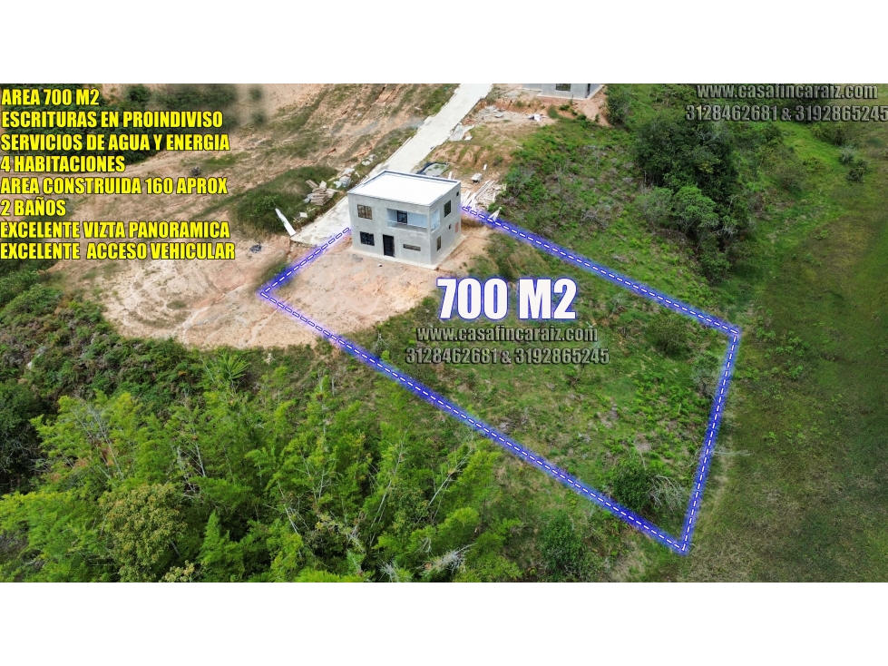 Finca en marinilla en obra gris a 3 min de la autopista $245 millones - 3