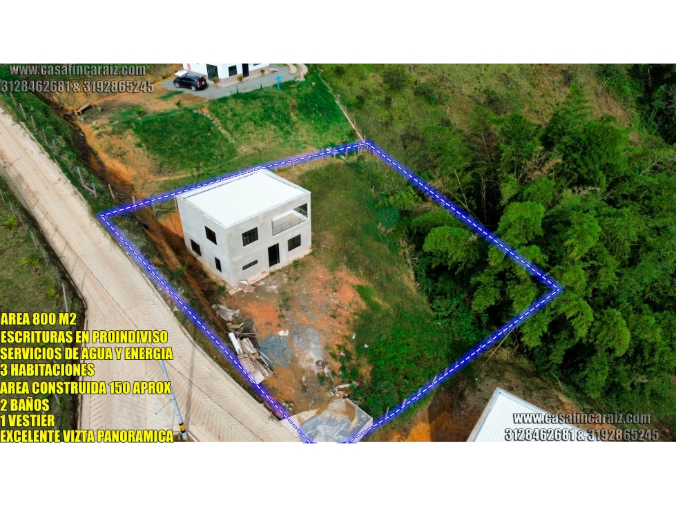 Finca en marinilla en obra gris a 3 min de la autopista $245 millones - 3