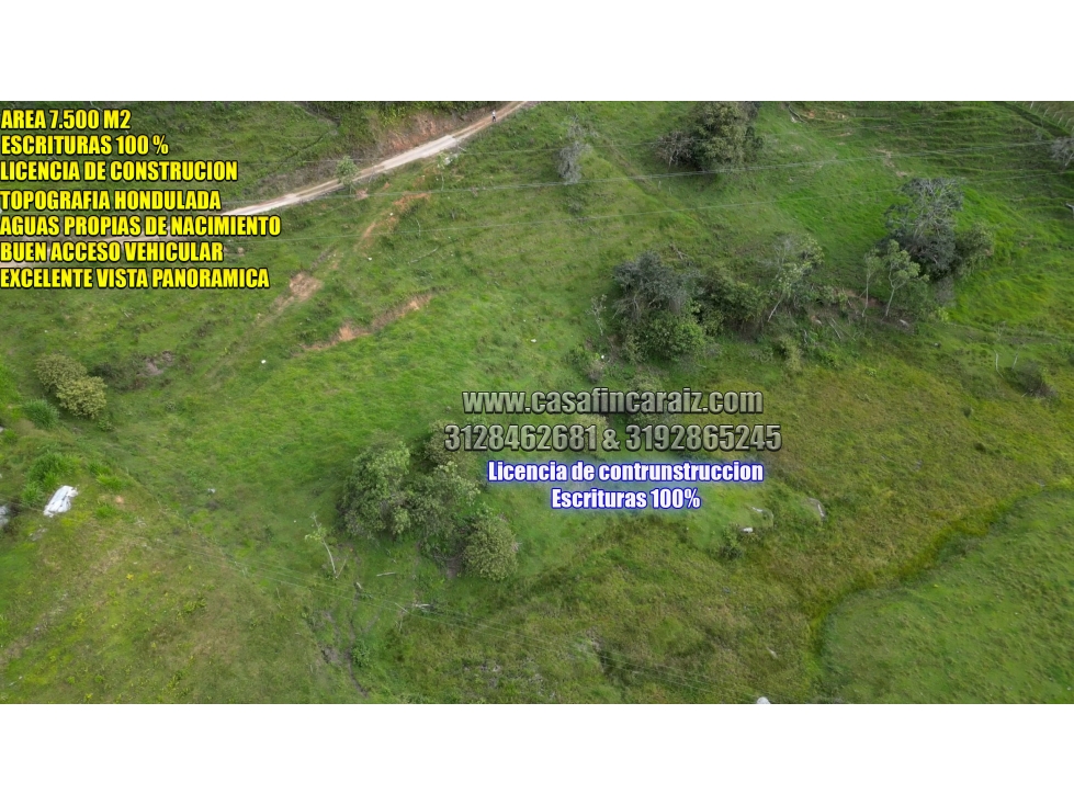 Lote en marinilla de 7.500 m² con Licencia y Escritura al 100% — foto 4