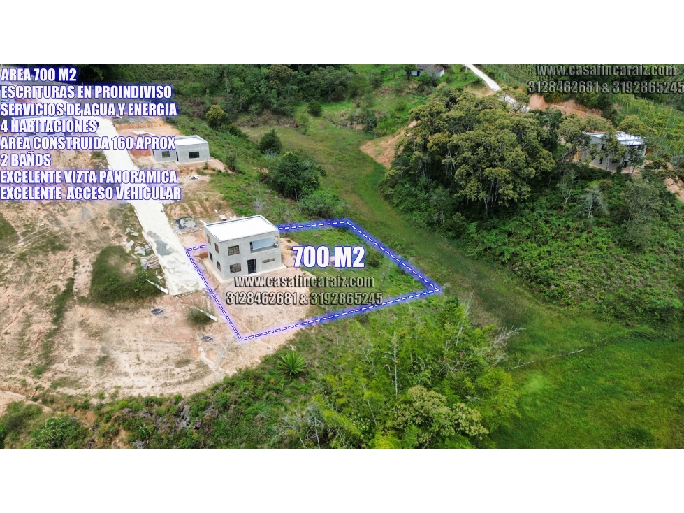 Finca en marinilla en obra gris a 3 min de la autopista $245 millones - 4