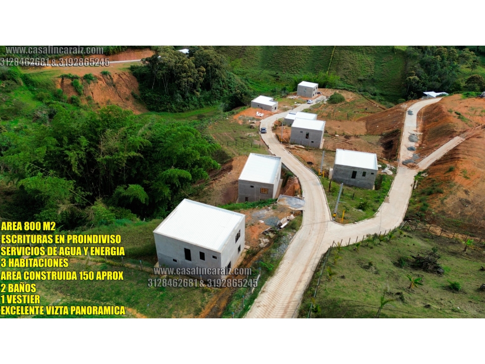 Finca en marinilla en obra gris a 3 min de la autopista $245 millones - 4