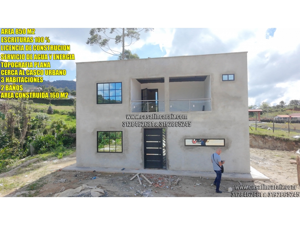 Finca en el santuario ant con escrituras 100% cerca al pueblo