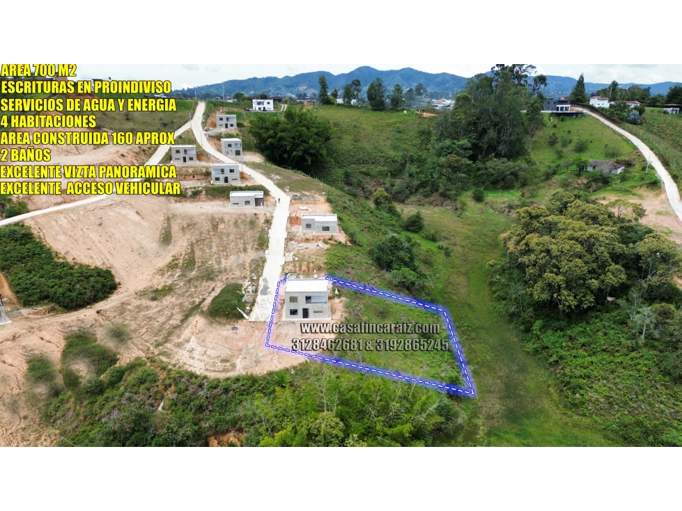 Finca en marinilla en obra gris a 3 min de la autopista $245 millones - 5