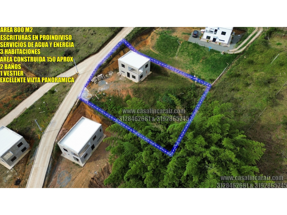 Finca en marinilla en obra gris a 3 min de la autopista $245 millones - 5